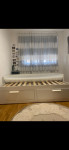 BRIMNES Okvir dnevnog kreveta, 2 ladice, bijela, 80x200 cm + 2 madraca