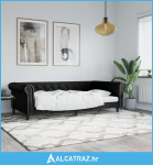 Dnevni krevet crni 100 x 200 cm od umjetne kože - NOVO