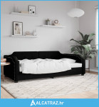 Dnevni krevet crni 90 x 200 cm od tkanine - NOVO