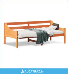 Dnevni krevet voštano smeđi 75 x 190 cm od masivne borovine - NOVO