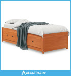 Dnevni krevet voštano smeđi 90 x 200 cm od masivne borovine - NOVO