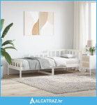 Dnevni ležaj bijeli 90 x 200 cm od masivne borovine - NOVO