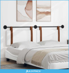 Držeće uzglavlje Zidne Bijeli 170 x 55 x 5 cm Antikni PU - NOVO