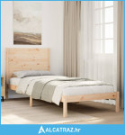 Dugi okvir kreveta bez madraca 100 x 220 cm masivno drvo - NOVO