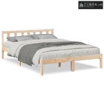 Dugi okvir kreveta bez madraca 140 x 220 cm od borovine - Prirodna 140