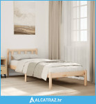 Dugi okvir kreveta bez madraca bijeli 90x210 cm od borovine - NOVO