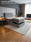 Električno podesivi boxspring krevet, daljinski – NOVO