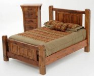 Hrast rustik Masivni krevet 220x200cm