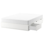 IKEA - NORDLI okvir kreveta s ladicama, bijeli 160x200
