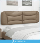 Jastuk za uzglavlje boja cappuccina 180 cm od umjetne kože - NOVO