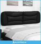 Jastuk za uzglavlje crni 183 cm od umjetne kože - NOVO