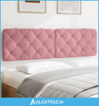 Jastuk za uzglavlje ružičasti 180 cm baršunasti - NOVO