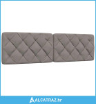 Jastuk za uzglavlje smeđesivi 180 cm od tkanine - NOVO