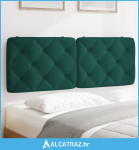 Jastuk za uzglavlje tamnozeleni 140 cm baršunasti - NOVO