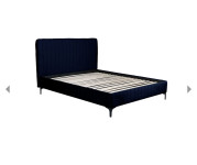 KREVET 160x200 Navy plavi baršun
