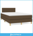 Krevet box spring s madracem tamnosmeđi 120 x 190 cm od tkanine - NOVO