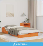 Krevet s daskama Voštano smeđa 90 x 190 cm Čvrsta borova drva - NOVO