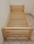 Krevet puno drvo za madrac 200x90 cm ručno izrađen, novo!!!