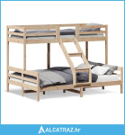Krevet na kat 80 x 200/140 x 200 cm od masivne borovine - NOVO