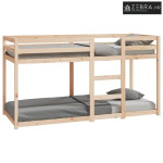Krevet na kat 80 x 200 cm od masivne borovine - Prirodna 80 x 200 cm
