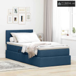 Krevet s madracem i skladištem s madracem Plava 100 x 200 cm