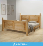 Krevet od meksičkog bora u stilu Corona s madracem 160 x 200 cm - NOVO