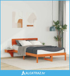 Krevet s okvirima i noćnim ormarićima Voštano smeđa - NOVO