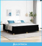 Krevet s opruga kutije Ostalo Crna i Bijela i Crna 200 x 200 cm - NOVO