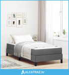 Krevet s opruga kutije Ostalo Tamno siva 100 x 200 cm tkanina - NOVO