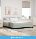 Krevet s opruga kutije Svijetlo siva 180 x 200 cm Baršun - NOVO