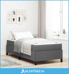 Krevet s opruga kutije Tamno siva, Crna 100 x 200 cm - NOVO
