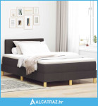 Krevet s opruga kutije Tamno smeđa 120 x 190 cm tkanina - NOVO