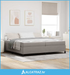 Krevet s opruga kutije Taupe i Crna 200 x 200 cm - NOVO
