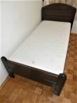 Kvalitetan krevet sa podnicom i madracem 90x200