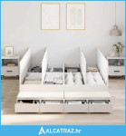 Krevet s prostorom za pohranu Bijela 150x200 cm - NOVO