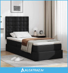 Krevet s prostorom za pohranu s LED-om Crna 90 x 190 cm - NOVO