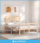Krevet za starije s uzglavljem mali bračni od masivnog drva - NOVO