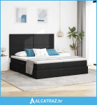 Krevet s od storage s madracem Crna 180 x 200 cm Lažna koža - NOVO