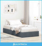 Krevet s od storage s pohranom Tamnosiva 100 x 203 cm Baršun - NOVO