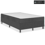 Krevet od tkanine s oprugama tamnosivi 120 x 200 cm - 35.5 cm 120 x 20