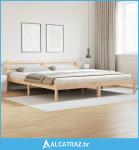 Krevet s uzheadom 200x220 cm od masivnog drva bora - NOVO