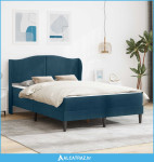 Krevetna konstrukcija 2 pcs Plava 120 x 190 cm Baršun - NOVO