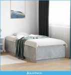 Krevetna konstrukcija Betonska siva 80 x 200 cm - NOVO