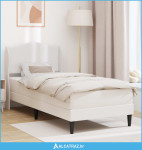Krevetna konstrukcija Bijela 90 x 190 cm Umjetna koža - NOVO