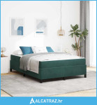 Krevetna konstrukcija Bijela i svijetlosiva 160 x 200 cm Baršun - NOVO