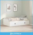 Krevetna konstrukcija Bijelo 90 x 190 cm Konstruirano drvo - NOVO