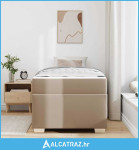Krevetna konstrukcija Boja cappuccina 90 x 200 cm Umjetna koža - NOVO