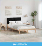 Krevetna konstrukcija Crna 120 x 200 cm Čvrsto borovo drvo - NOVO