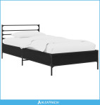 Krevetna konstrukcija Crni hrast 80 x 200 cm Konstruirano drvo - NOVO