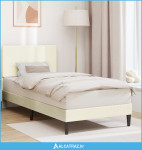Krevetna konstrukcija Krem 80 x 200 cm Kordura tekstil - NOVO